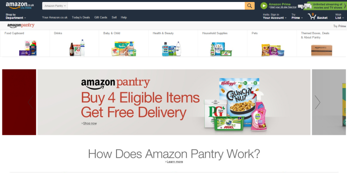 Amazon Pantry UK