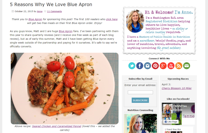 blue apron x lifestyle bloggers