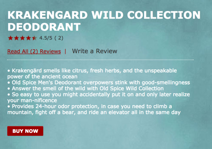 krakengard wild collection deodorant