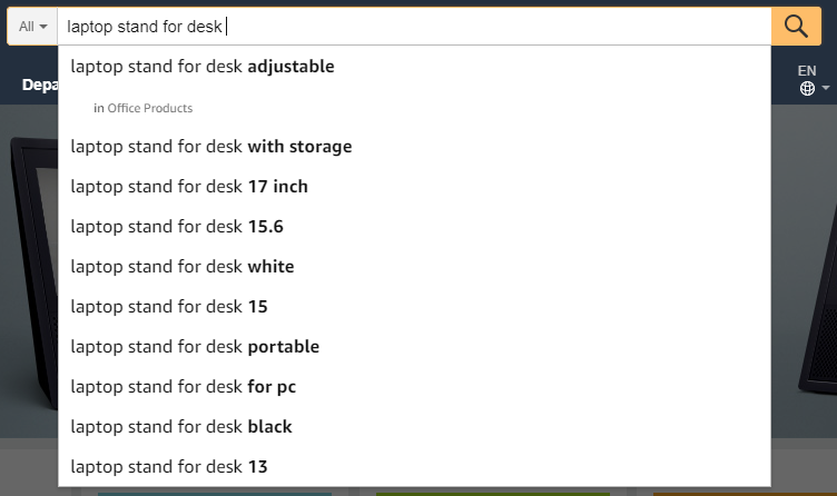 Laptop stand for desk