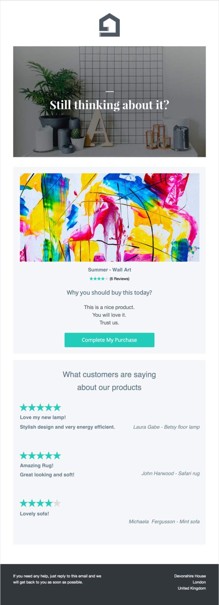  Use ecommerce product reviews to boost conversions from abandoned cart emails